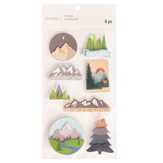 Mountains Dimensional Stickers by Recollections&#x2122;